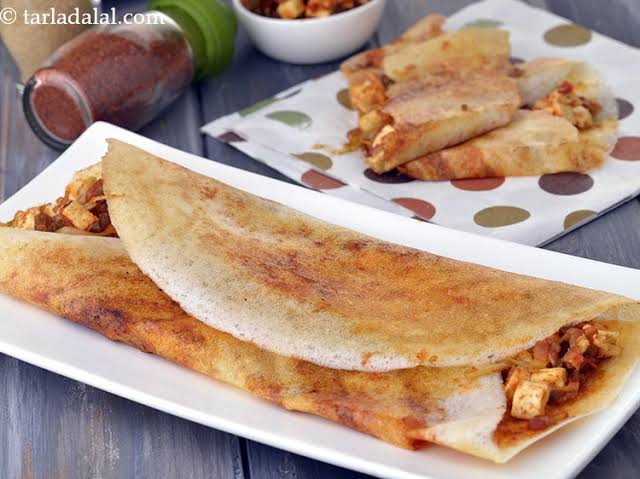 Green chilli cheese masala Dosa